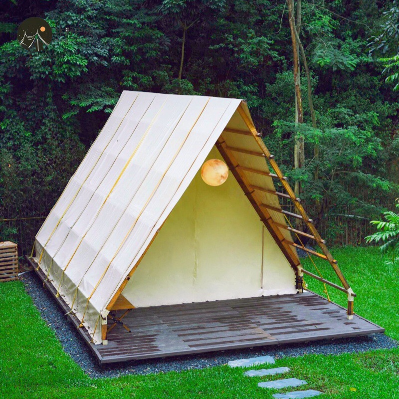 Muye al aire libre gran tienda de campaña triangular camping residencial lugar escénico camping tienda de campaña restaurante alojamiento hotel tienda de campaña cabaña