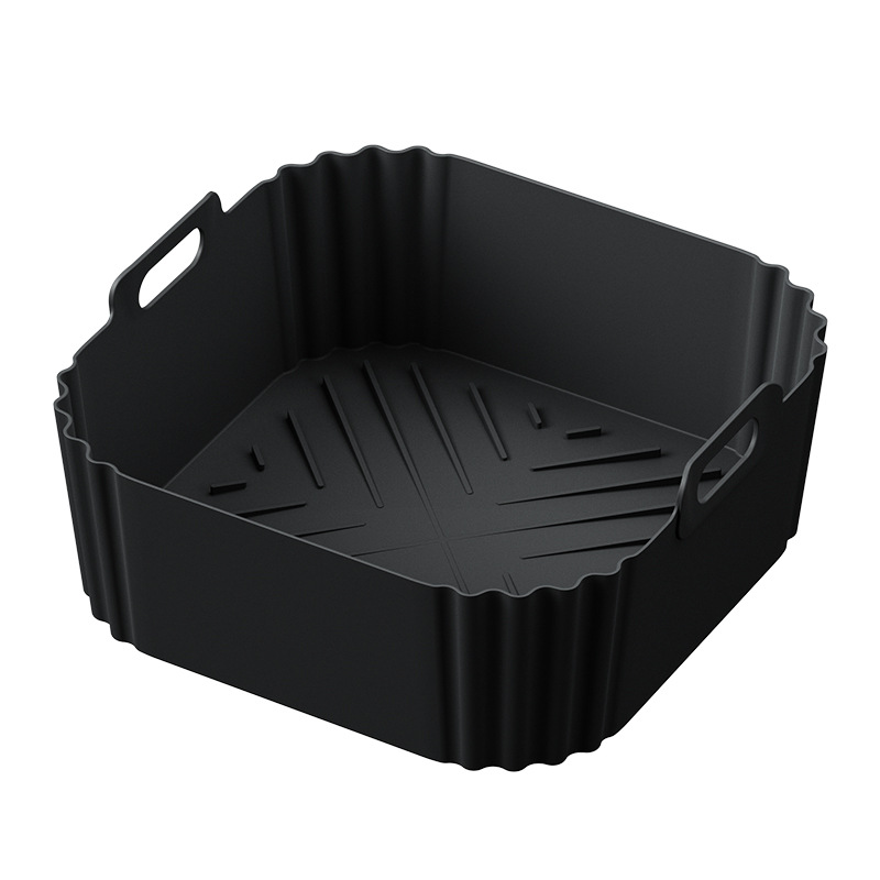 Grenzüberschreitende Luftfritteuse-Kochschale Airfryersiliconepo Luftfritteuse-Silikonschale Silikon-Friteuse-Unterlage