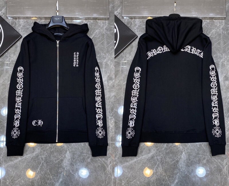 25ss正确版Chrome Hearts 克罗伈十字架连帽卫衣百搭潮流时尚批发|undefined