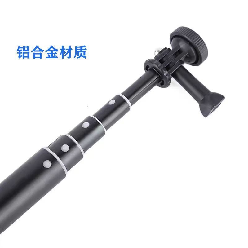 厂家伸缩自拍杆 铝合金手机相机延长杆 相机gopro运动相机自拍杆|undefined