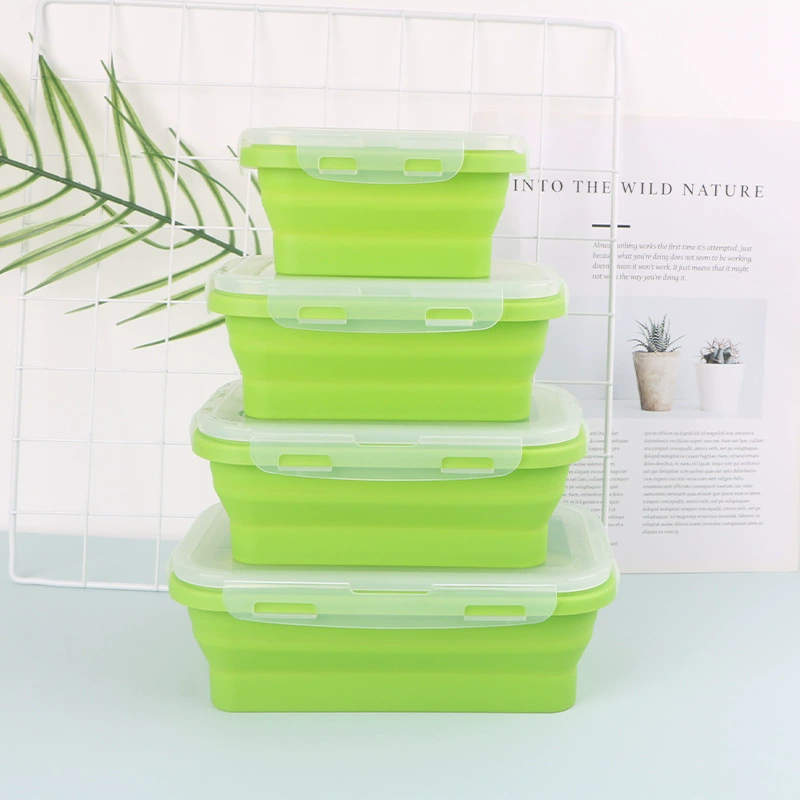 Silicone lunch box, банка для хранения, mini box, square storage box, set