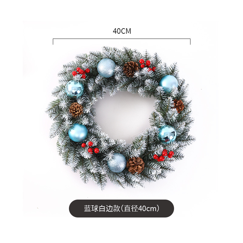 Decoración de Navidad Garland ratán 40/50/60cm decoración de Navidad Garland decoración escena diseño