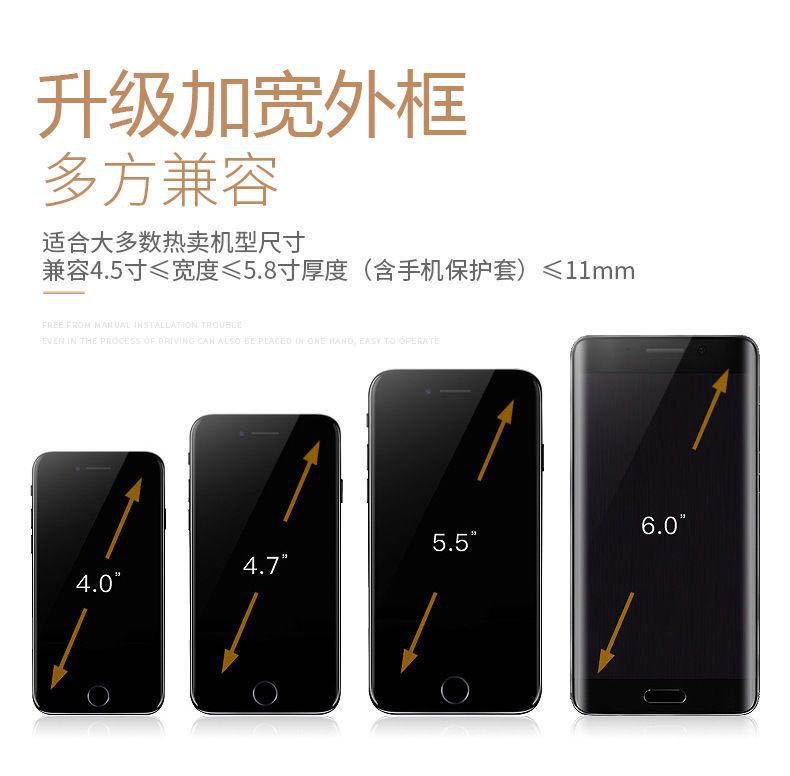 Car mobile phone bracket car air outlet special metal anti-shake fixed support navigation frame car universal new