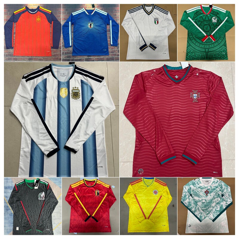 2026 World Cup Long-Sleeved Football Jersey Argentina Portugal Spain Italy Germany Sun Protection Thai Version Jersey 2026 World Cup Long-Sleeved Football Jersey Argentina Portugal Spain Italy Germany Sun Protection Thai Version Jersey