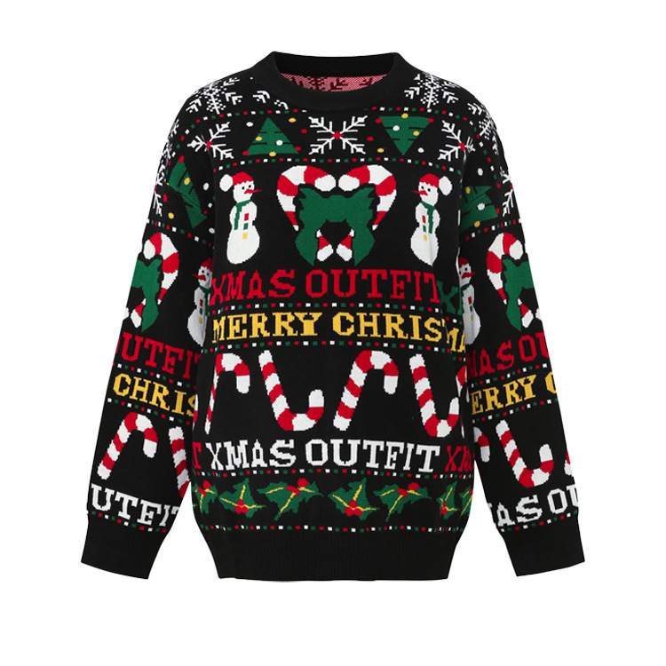 Cross-Border Russian Women's Clothing Source Factory Wholesale Autumn and Winter European and American Holiday Party Jacquard Knitwear Christmas Sweaters Cross-Border Russian Women's Clothing Source Factory Wholesale Autumn and Winter European and American Holiday Party Jacquard Knitwear Christmas Sweaters