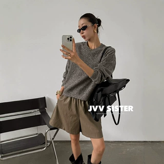 JVV十三行2026秋季新款松弛感慵懒宽松上衣百搭休闲卫衣女潮73012