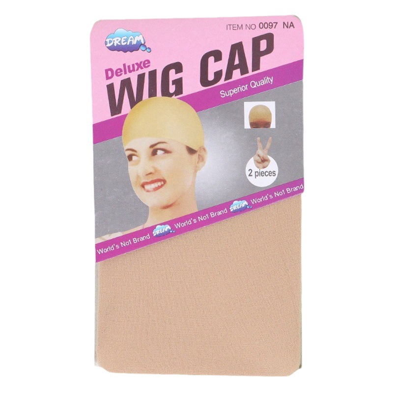 Wig foreign trade hair net real hair net pocket high elastic invisible lace European and American hair net one-end wig special net cover