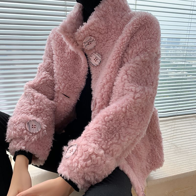 2025 Autumn and Winter New Style Sheepskin Coat European and American Style Fur Integrated Leather and Fur Coat with Lamb Wool and Mink Fur