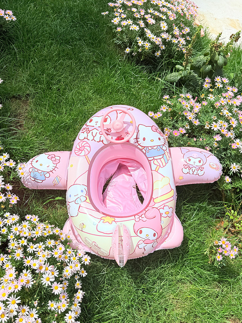 Flotador con Asiento y Volante Infantil de PVC, Inflable y Anti-vuelco para Piscinas image 1