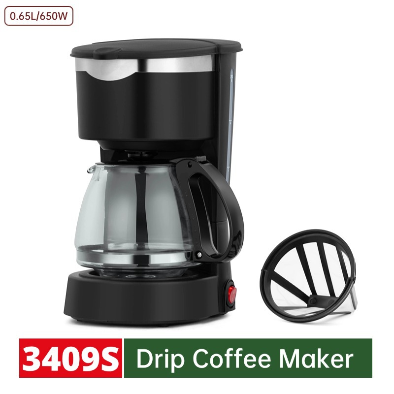 Transfronteriza americana semiautomática cafetera comercial mini automática doméstica pequeña conveniente cafetera de goteo manual