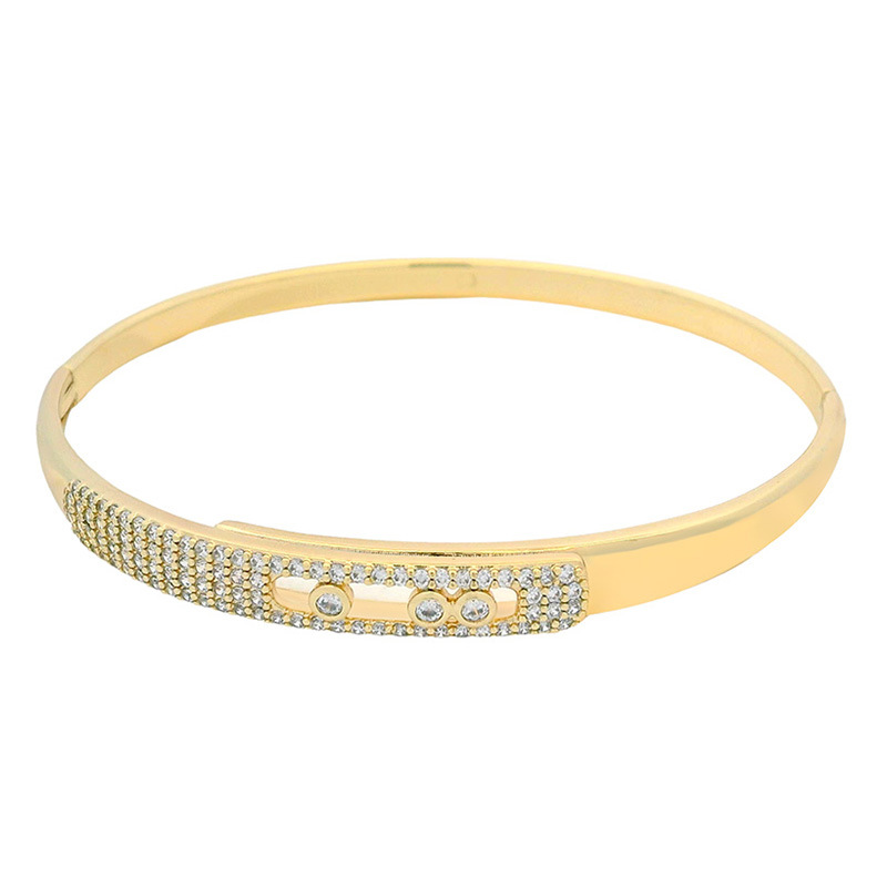 Nueva pulsera Xuping de piedras preciosas artificiales, sencilla y elegante, estilo cielo estrellado, accesorio versátil de lujo ligero.