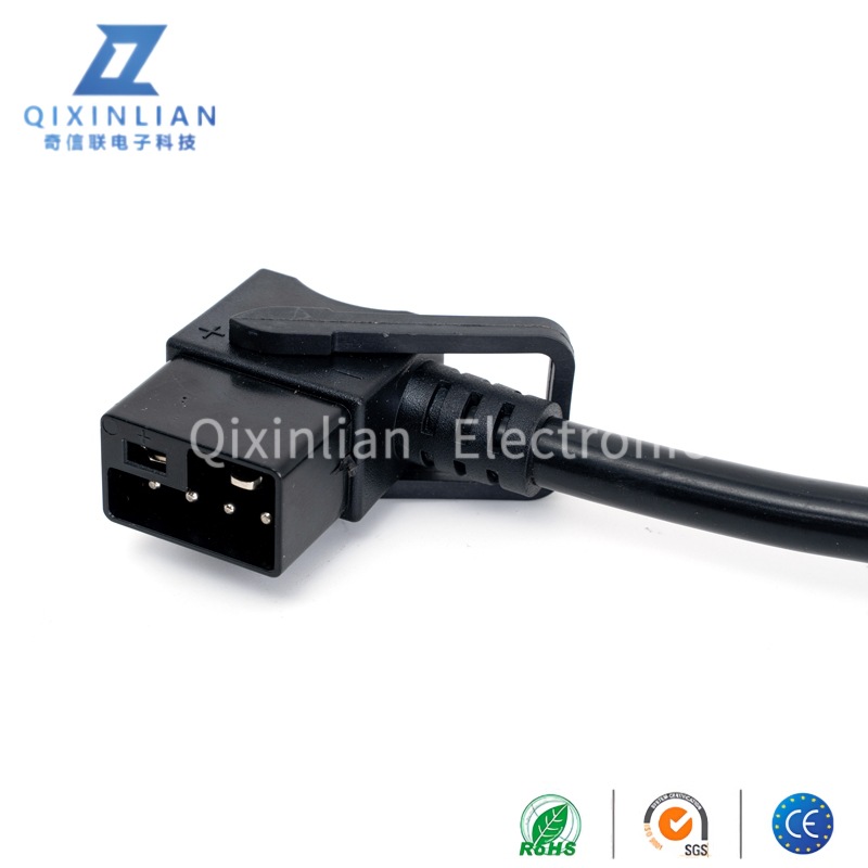 2+6公头转锂电池2+4弯头充电线转接线