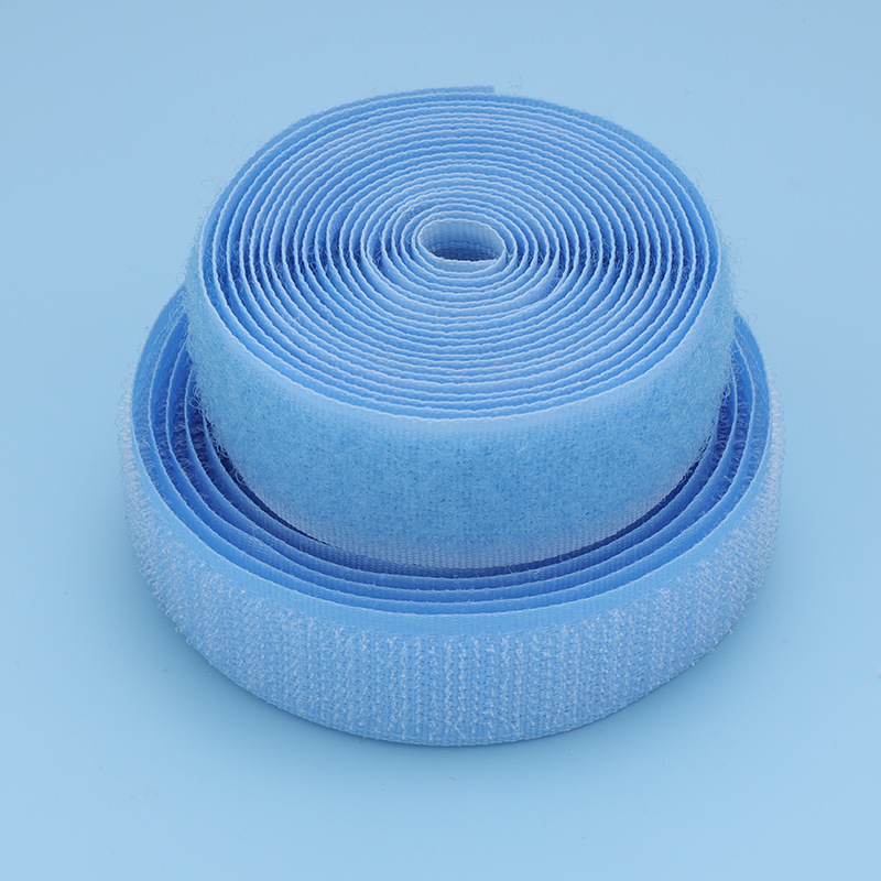 Velcro de color al por mayor 2cm de ancho gancho texturizado sin adhesivo de espalda pegatina madre ropa de bebé zapatos y sombreros pegados hebilla