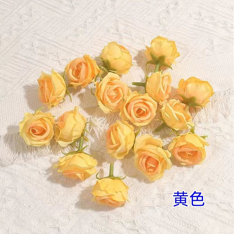 노란색 8호 장미 머리