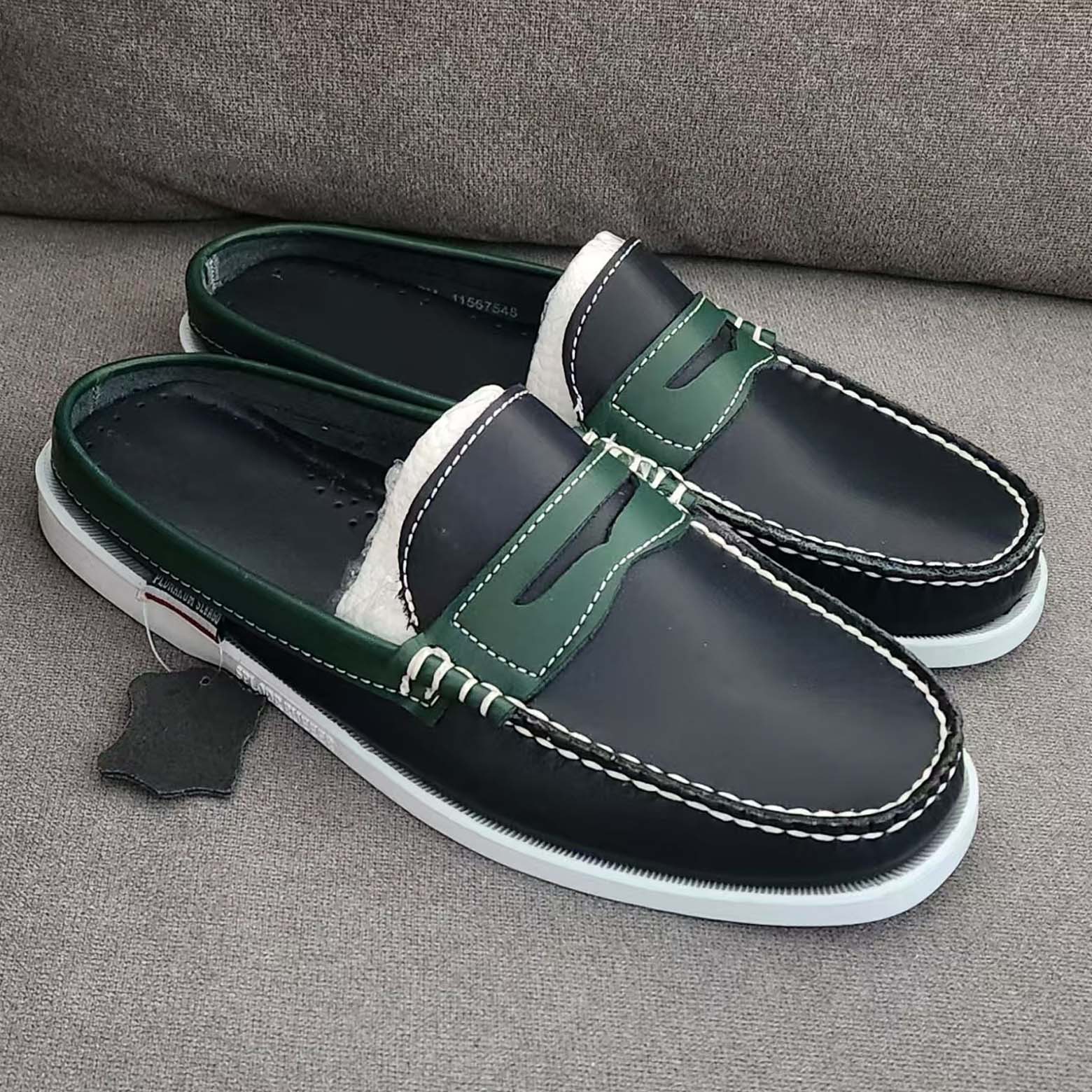 安全鞋四季牛皮鞋非SEBAGO帆船鞋牛皮拖鞋防滑鞋非洲鞋天津工厂鞋