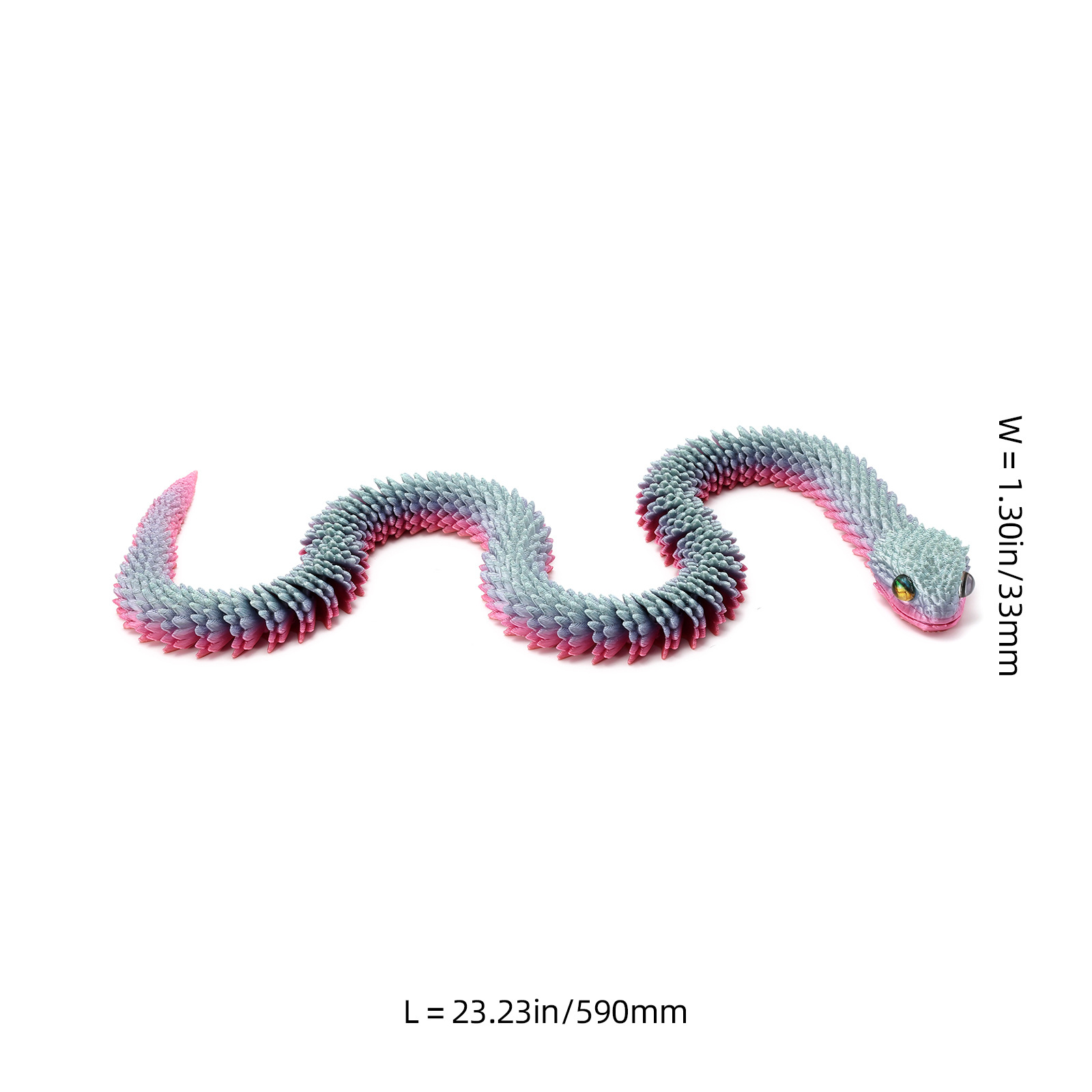 Juguetes de impresión 3D viper articulaciones móviles artesanías decoraciones creativas hechas a mano regalos de cumpleaños para niños