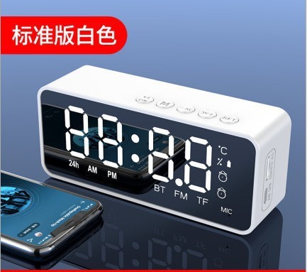 Yalanshi G50 ミニミラー Bluetooth スピーカーギフトポータブルホームデスクトップ時計目覚まし時計クロスボーダーオーディオ|undefined