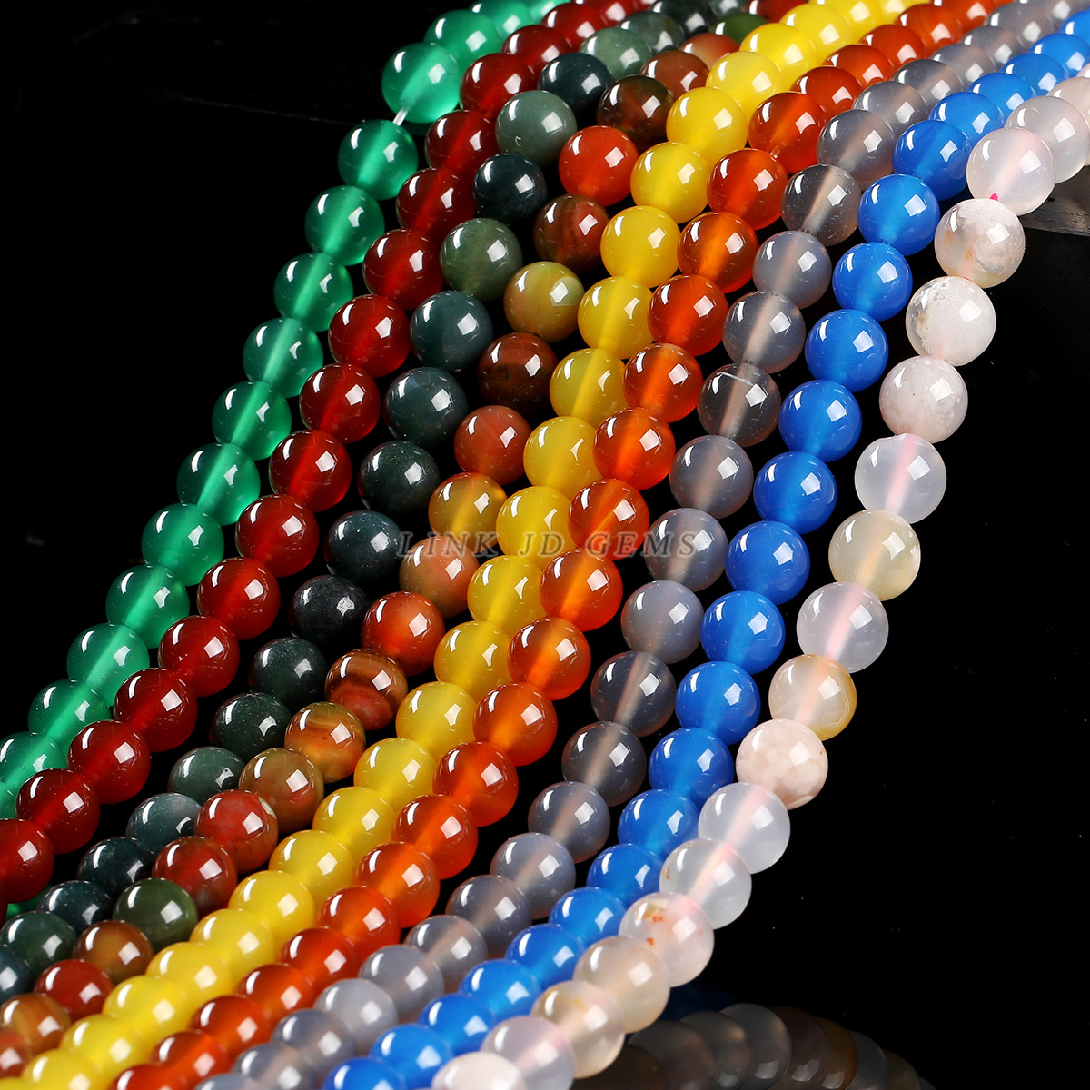 Cordón de cristal ágata rojo natural ágata a granel conjunto de joyería DIY accesorios accesorios semiacabados cuentas al por mayor image 3