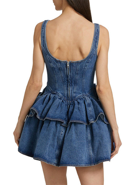 denim slip dress