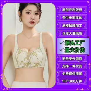 Cross-border Southeast Asia Foreign Trade temu/shein No Steel Ring Women's Underwear Adjustable Bra Lace Bra 013#