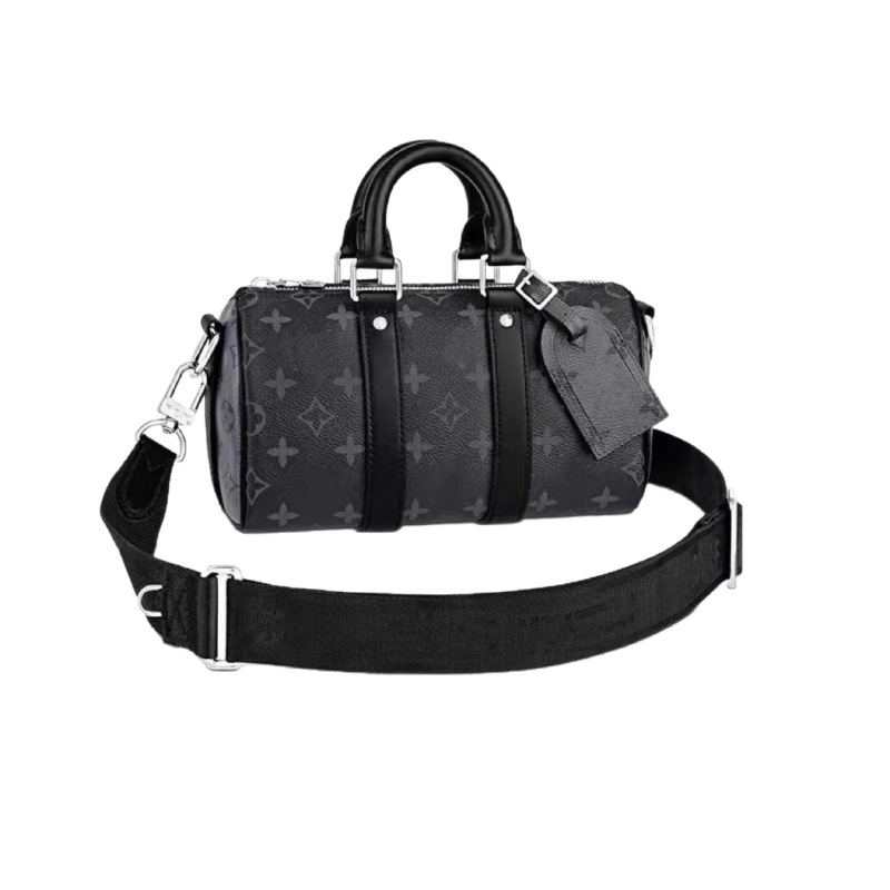 新款keepall25 枕头包压花单肩包滚筒包圆筒包时尚斜挎包男女通用|undefined