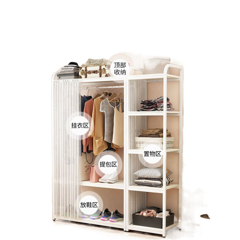 Perchero de piso al techo Dormitorio Perchero Armario simple multifuncional para el hogar vertical Perchero para el hogar