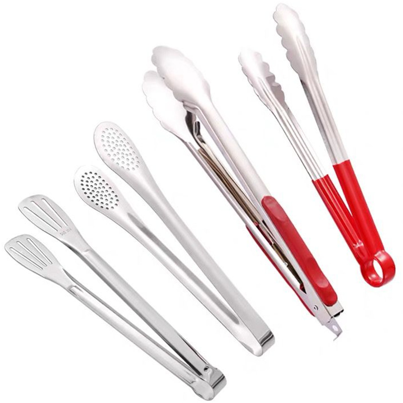 Pinza de acero inoxidable clip de comida clip de barbacoa clip de pan de barbacoa de cocina clip de carne picante clip de selección de comida caliente