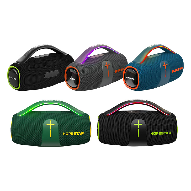 ハイパワー Bluetooth スピーカー 80 ワット屋外ポータブルマイクカラオケサブウーファー RGB カラーライトスピーカー|undefined