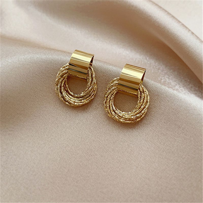 Fashion Geometric Metal Plating Women's Ear Studs 1 Pair display picture 8