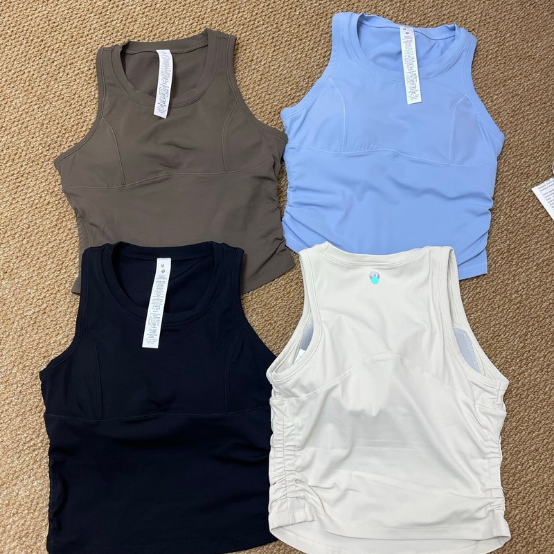 Lulu Summer Versatile Sports Vest, High Elasticity, Skin-Friendly, Shock-Proof and Supportive, Suitable for Daily Commuting and Fitness