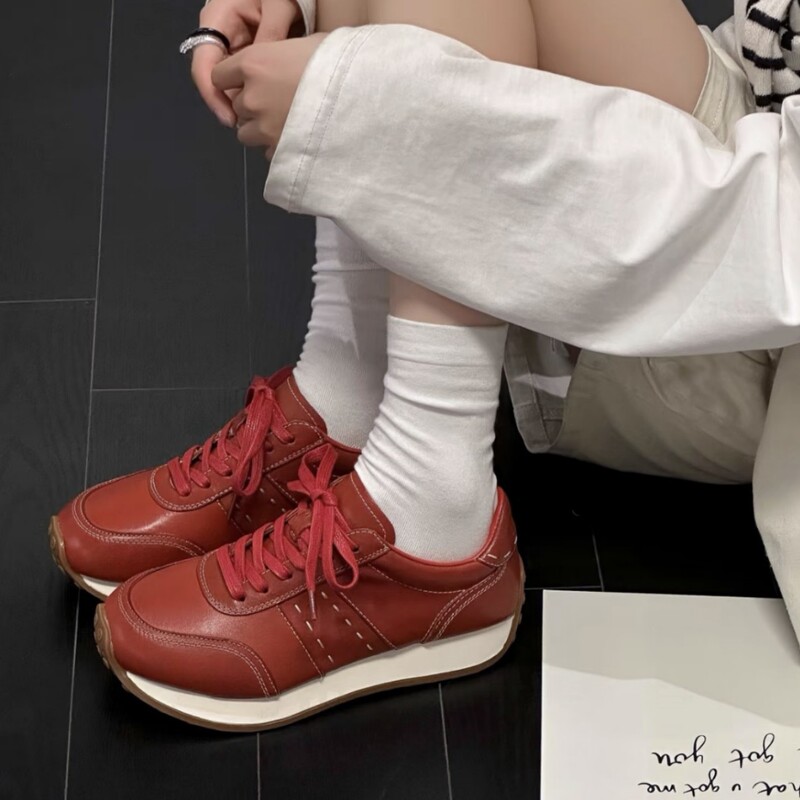 Washable Horse Leather Popular Forrest Gump Shoes 2026 Spring New Style Slim Waist Genuine Leather Casual Versatile Sports Comfortable Lightweight Washable Horse Leather Popular Forrest Gump Shoes 2026 Spring New Style Slim Waist Genuine Leather Casual Versatile Sports Comfortable Lightweight