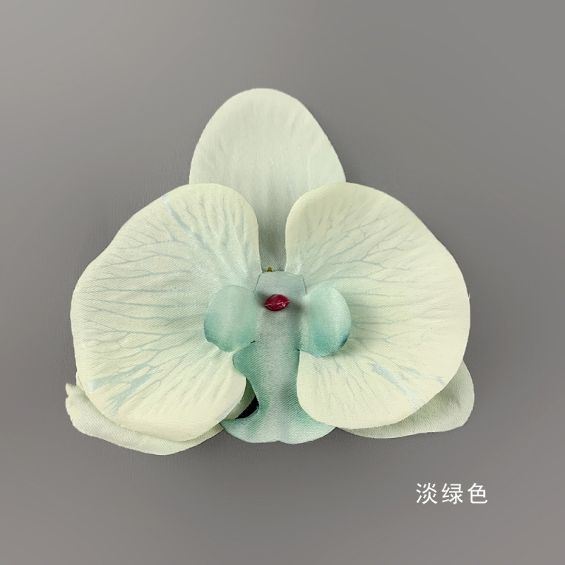 金色蝴蝶兰花头绢花直径假花diy头饰花花景观花墙造型花艺绿植|undefined