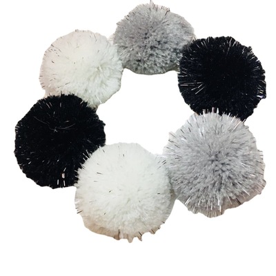 開司米亮絲毛球時尚亮眼手感優質物美價廉帶亮絲開司米毛線球輔料