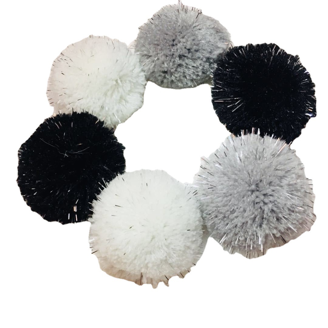 開司米亮絲毛球時尚亮眼手感優質物美價廉帶亮絲開司米毛線球輔料