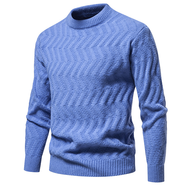 Women's Sweater Twisted Flower Round Neck Solid Colour Pullover_voghion.com