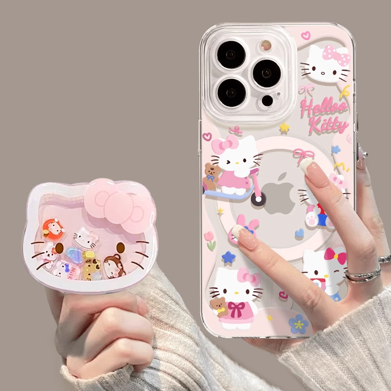苹果iPhone17promax手机壳kitty支架17pro磁吸透明air高级17软壳|undefined