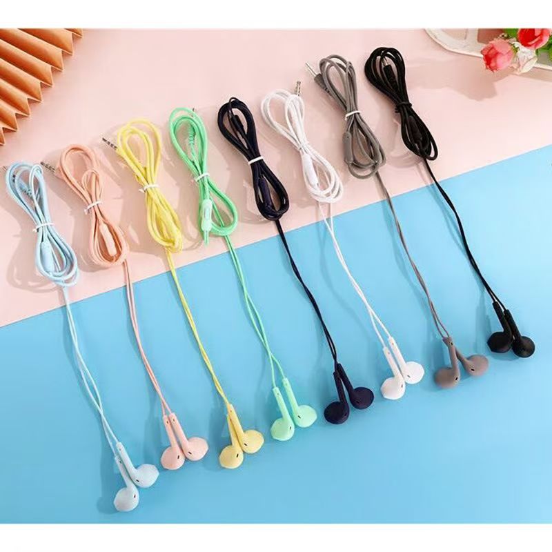 3.5 auriculares con cable de orificio redondo tipo c semi-in-in HD teléfono móvil con marca auricular fábrica al por mayor