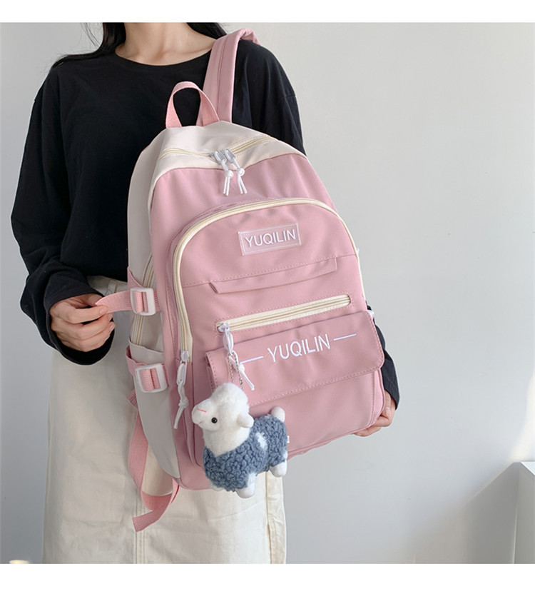 Schoolbag Korean Version Of Simple Versatile Large-capacity Backpack display picture 33