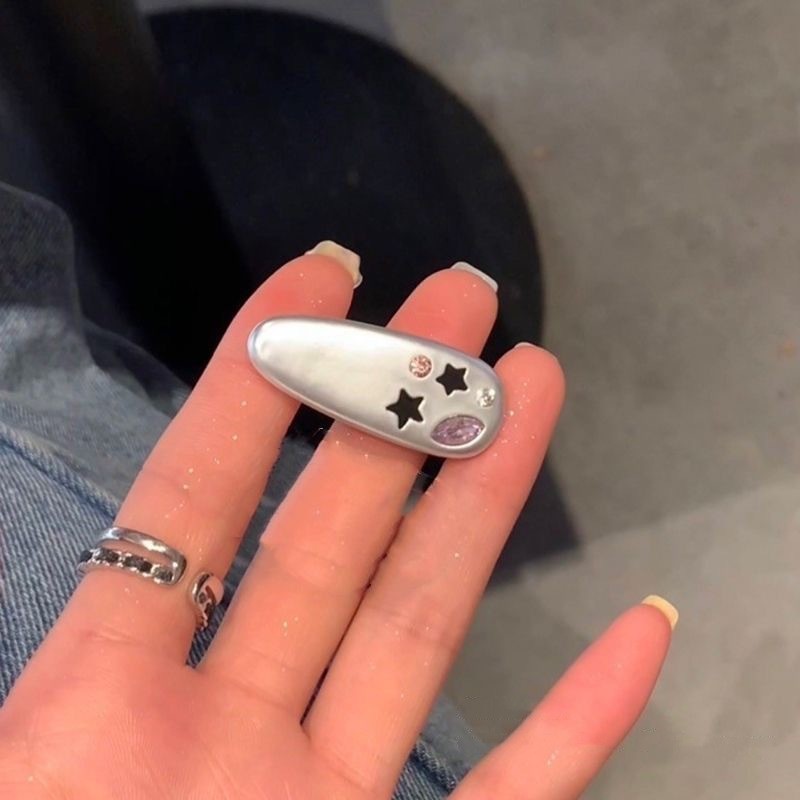 爆闪锆石蝴蝶结发夹女精致侧边夹高级感发卡前额刘海夹头饰发饰|undefined