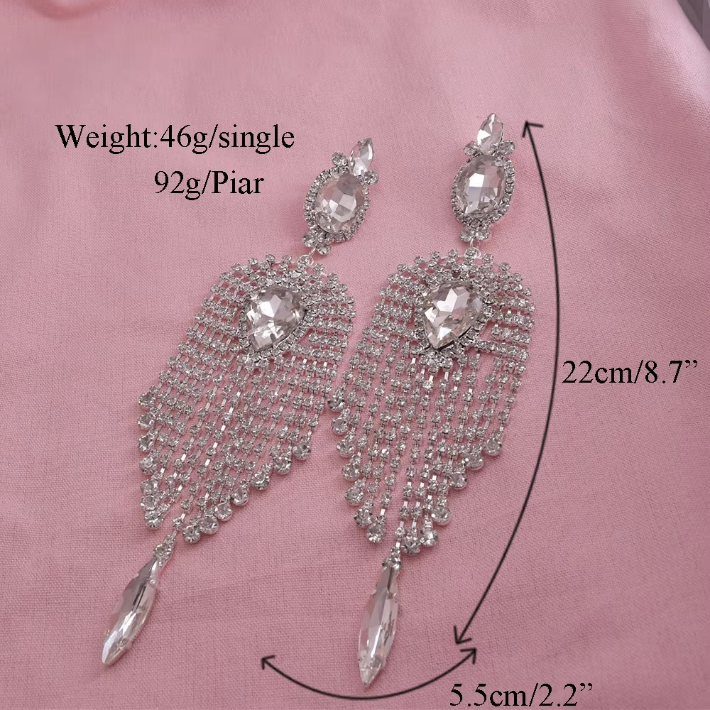 Orecchini a cerchio con nappine di strass per sposa eleganti_voghion.com