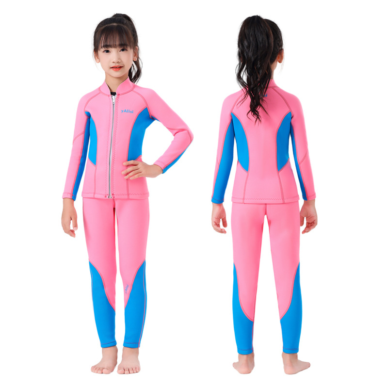 Muta da sub per bambini a maniche lunghe protezione solare surf_voghion.com