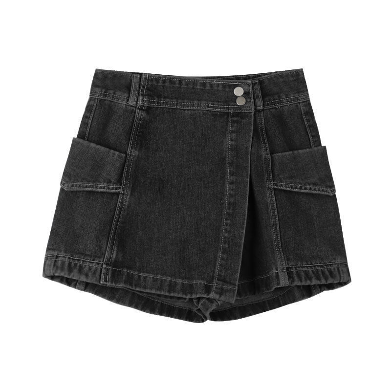 Urban Style Denim Short Skirt Pants for Women - Summer High-Waisted Slimming Sweet and Cool Hot Girl A-Line Skirt