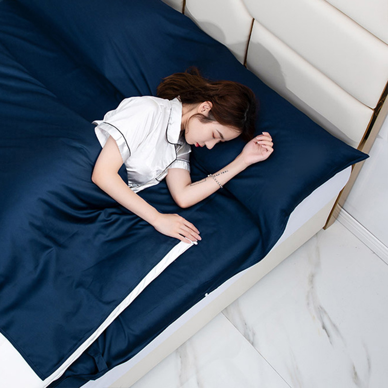 Cotton hotel de algodón puro artefacto sucio saco de dormir vacío 100 algodón para viajes de negocios sábanas funda edredón verano portátil image 19