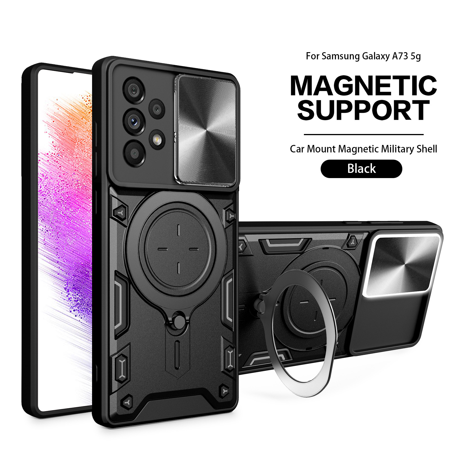 Home still push window for Samsung A56 A55 A22 mobile phone case M34 M35 M51 M55 bracket magnetic attraction shell