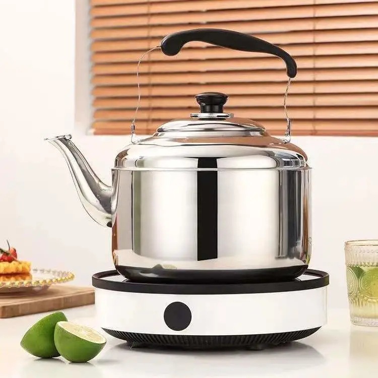 공장 직접 국경 스테인레스 스틸 주전자 가정용 사운드 주전자 대용량 유도 밥솥 가스 스토브 주전자