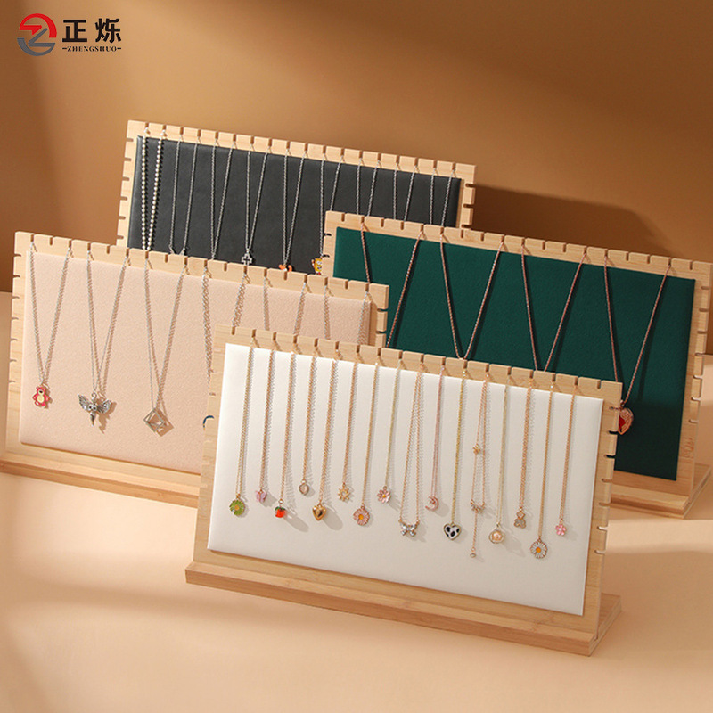 Cross-border wholesale large necklace display rack pendant rack L-shaped vertical jewelry rack detachable jewelry storage rack Cross-border wholesale large necklace display rack pendant rack L-shaped vertical jewelry rack detachable jewelry storage rack