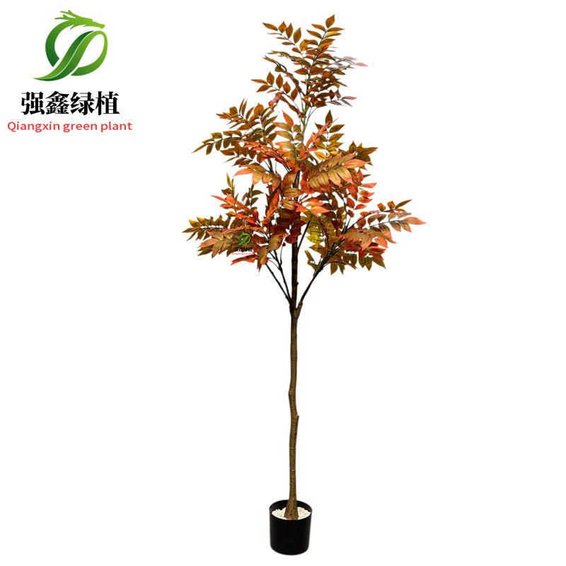 Planta de simulación de interior eucalipto árbol falso bonsai sala de estar decoración del suelo hoja de dinero falsa planta verde adorno en maceta image 37