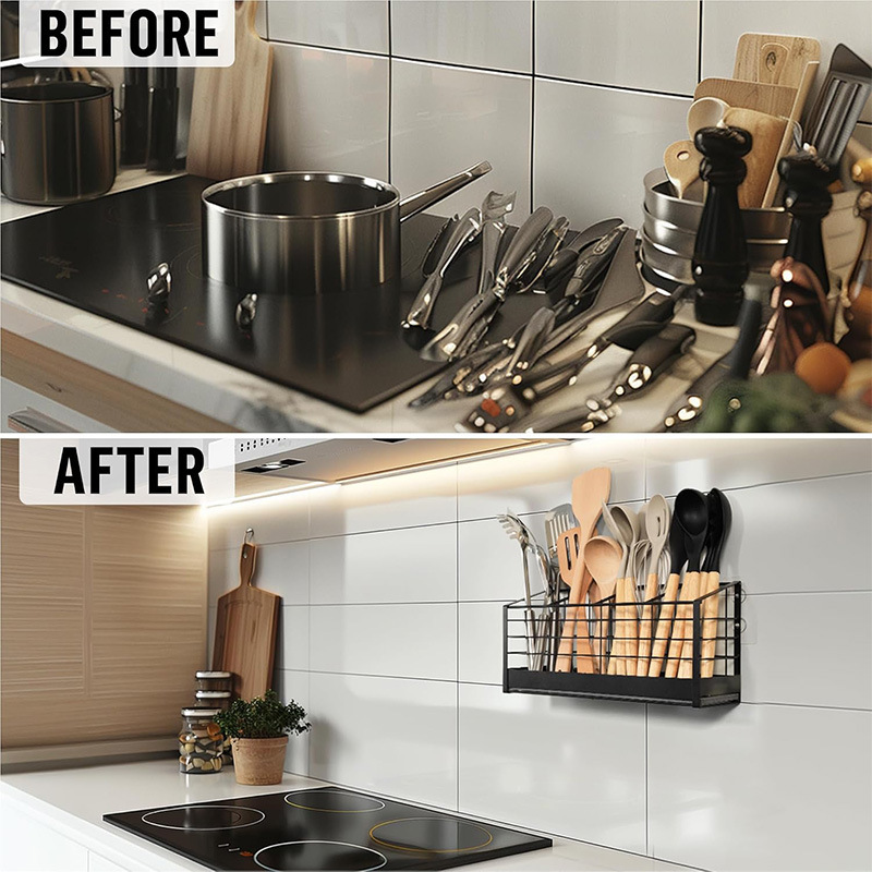 Amazon cocina estante de almacenamiento estante de almacenamiento tipo pared palillos estante de cubierta de cocina de drenaje estante de acabado