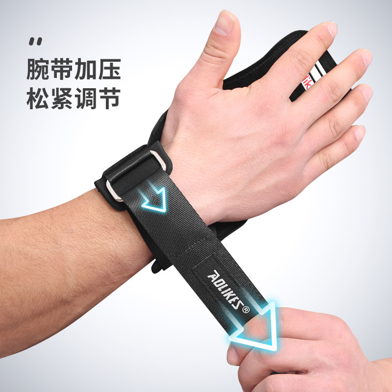 Fábrica de refuerzo cinturón pull-up cinturón de agarre guantes de fitness piel de vaca antideslizante protección de la palma de los hombres deportes correa de muñeca