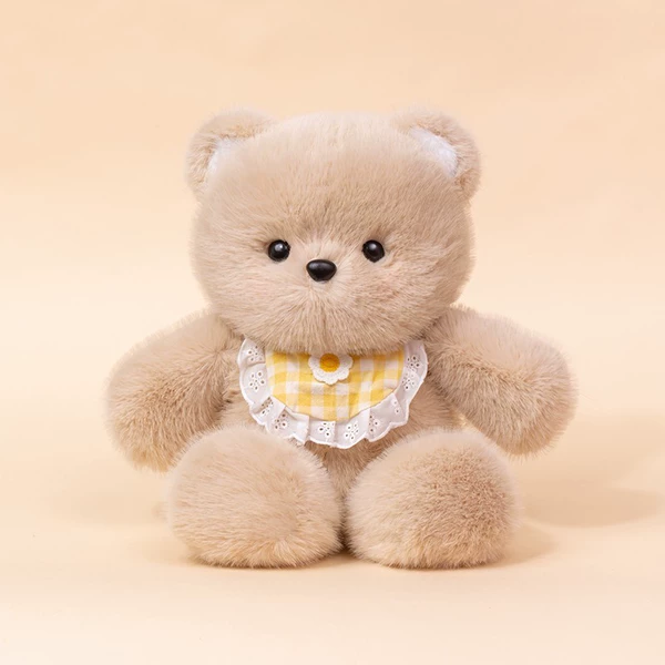 Running Bear + Yellow Plaid Scarf